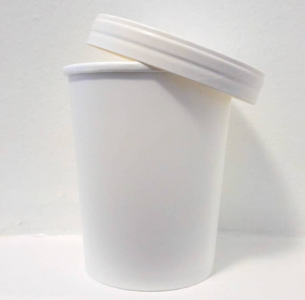 Serveware White Pint Container 550cc (Lid sold separately) The